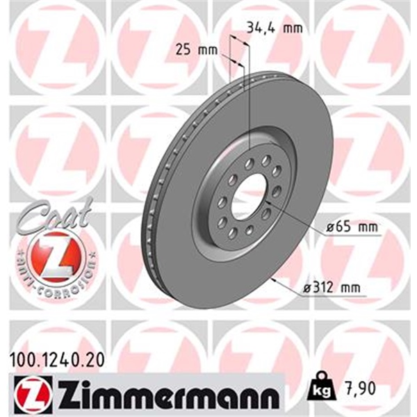 Zimmermann Bremsscheiben + Beläge für AUDI Tt 8N  für VW Bora 1J vorne + hinten