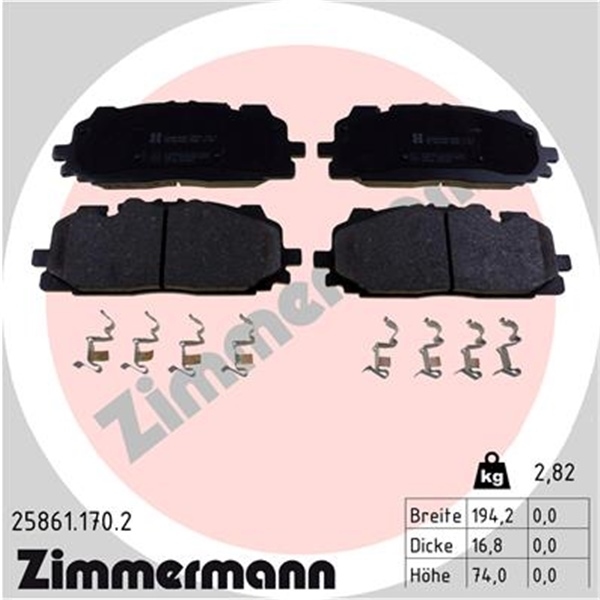 Zimmermann Formula Z Bremsscheiben Beläge Wk vorne für AUDI Q8