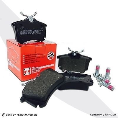 ZIMMERMANN BREMSE BREMSEN BREMSBELÄGE BREMSBELAG KLÖTZE HINTEN AUDI
