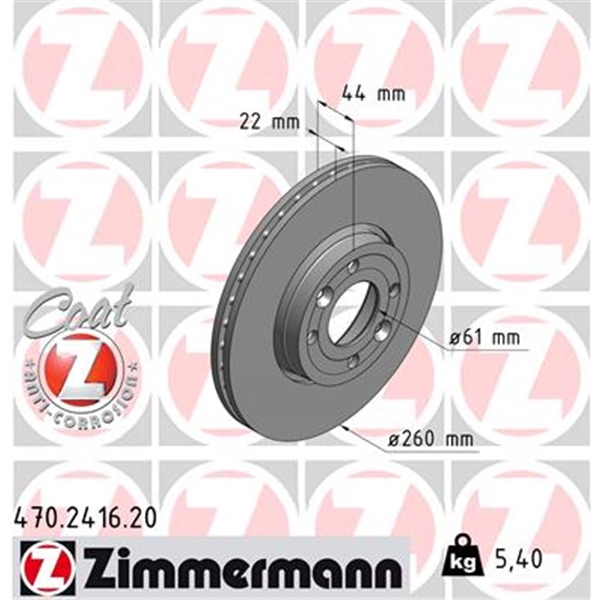 Zimmermann Bremsscheiben + Beläge Für Nissan Micra Iii K12 Note E11 vorne