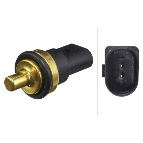 Hella 6PT 009 309-331 Sensor Kühlmitteltemperatur Hinten Unten Vorne für Audi VW