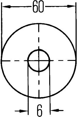 HELLA 8RA 002 014-251 Rückstrahler 60x60mm gelb für Mercedes Volvo John Deere
