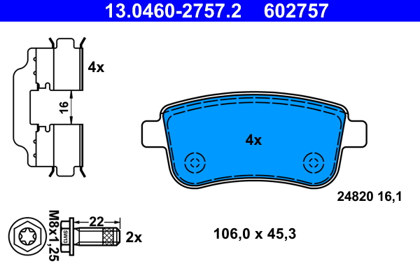 ATE BREMSSCHEIBEN 274mm + BELÄGE HINTEN für RENAULT SCENIC 3