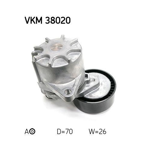 Skf VKM 38020 Riemenspanner Keilrippenriemen Links Oben Rechts Rechts Unten Jeep