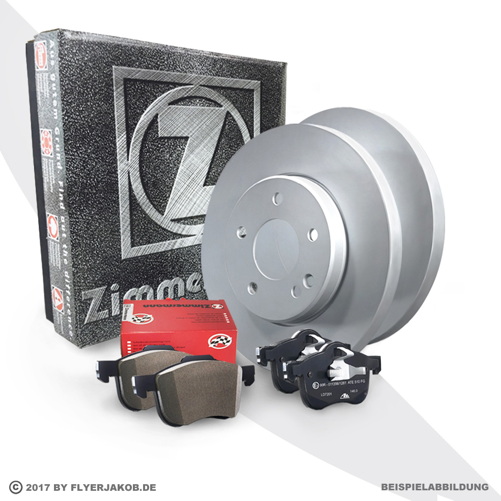 Zimmermann Bremsscheiben + Beläge hinten für OPEL Astra K 1.4 Automatik