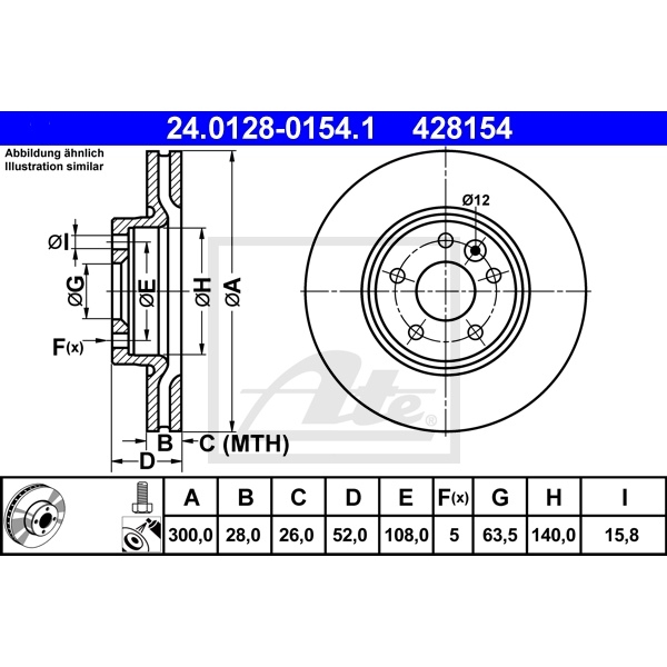 ATE Bremsenset vorne + hinten Bremsscheiben + Bremsbeläge FORD S-MAX
