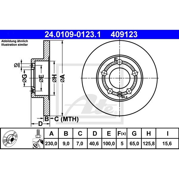 ATE Bremsenset vorne + hinten Bremsscheiben + Bremsbeläge für VW Golf Iv