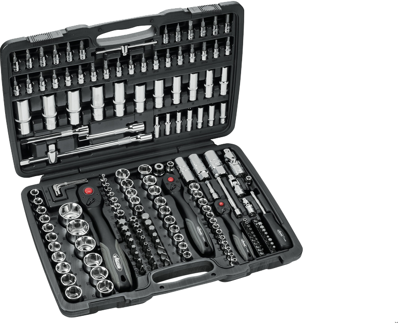 Vigor 1/4" 3/8" 1/2" Steckschlüsselsatz Werkzeugkoffer Satz 172-teilig V2461