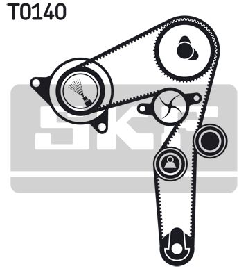 SKF Wasserpumpe + Zahnriemensatz VKMC 05193
