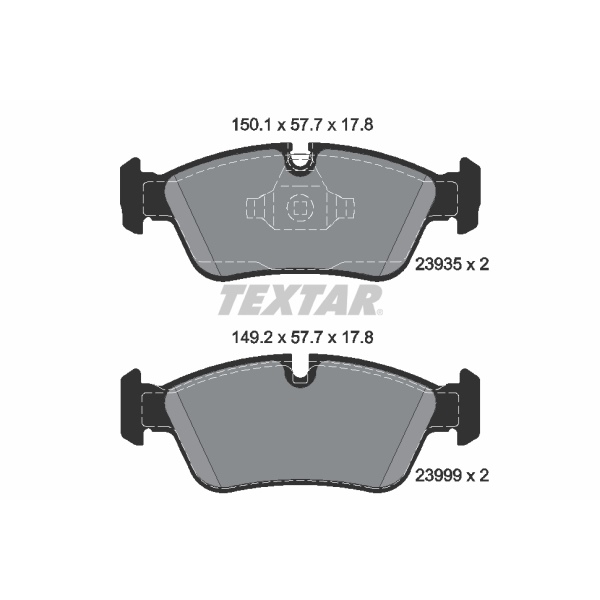 Textar Bremsscheiben Beläge vorne hinten für BMW 1 - 3 (E87 E90)