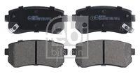Febi Bilstein 116260 Bremsbelagsatz Scheibenbremse Hinterachse für Hyundai Kia