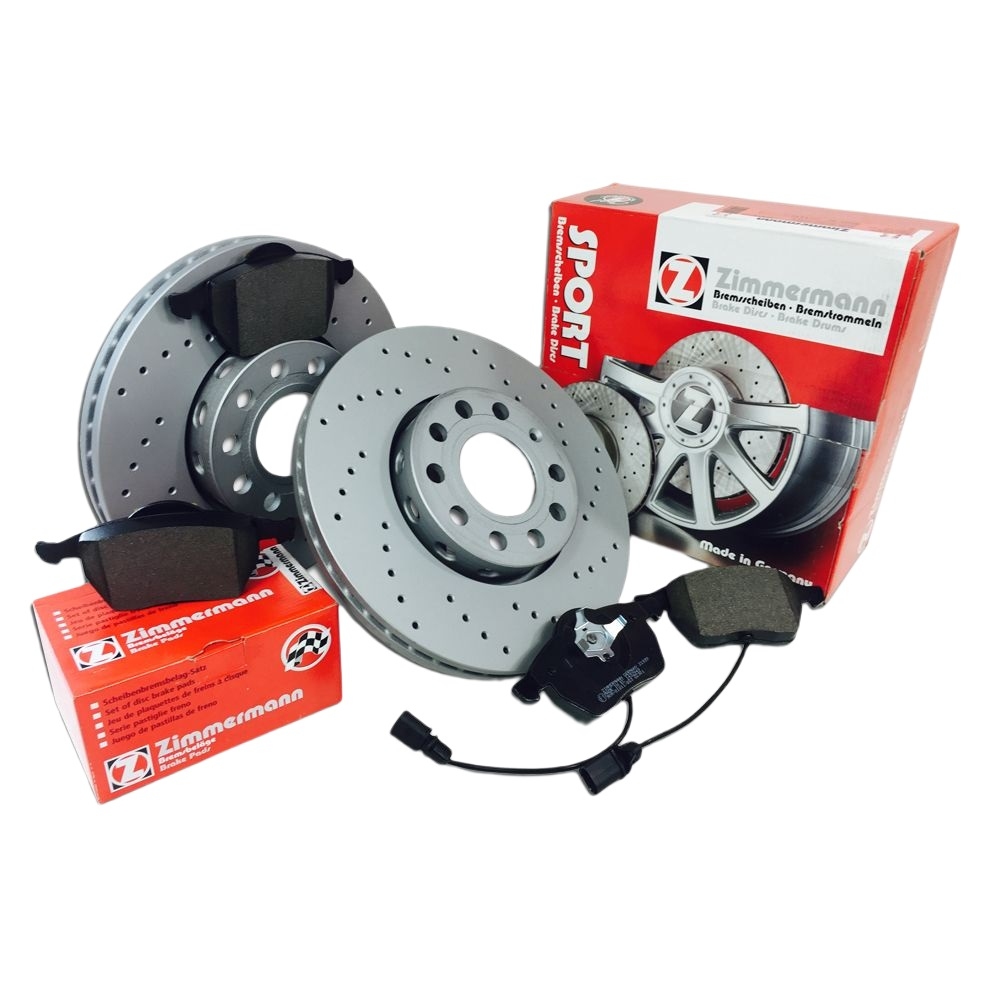 ZIMMERMANN SPORTSCHEIBEN 330mm BELÄGE WK HINTEN für AUDI A6 A7 C8 4A AK