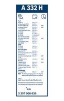 Bosch 3 397 008 635 Wischblatt Hinten für Audi VW