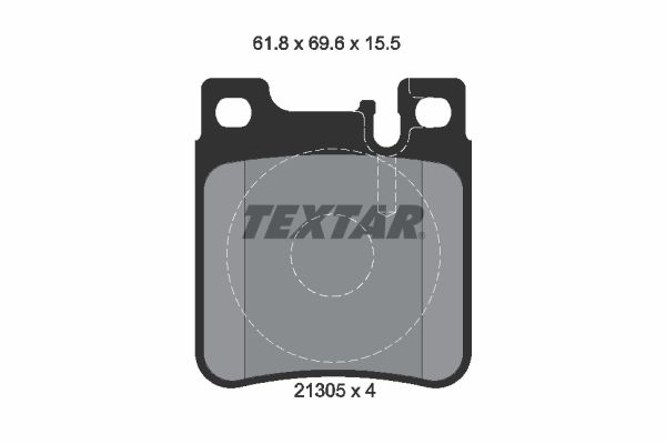 1 Satz Original Textar Bremsbeläge Beläge Bremsbelagsatz 2130501