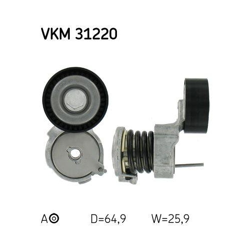 Skf VKM 31220 Riemenspanner Keilrippenriemen Mitte Links Oben für Audi Seat VW