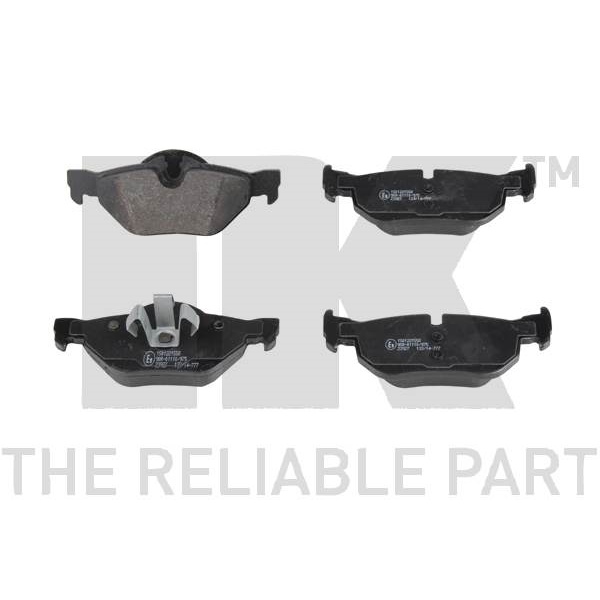 NK Bremsenset hinten Bremsscheiben + Bremsbeläge für BMW 1