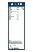 Bosch 3 397 008 192 Wischblatt Hinten für Bmw Volvo