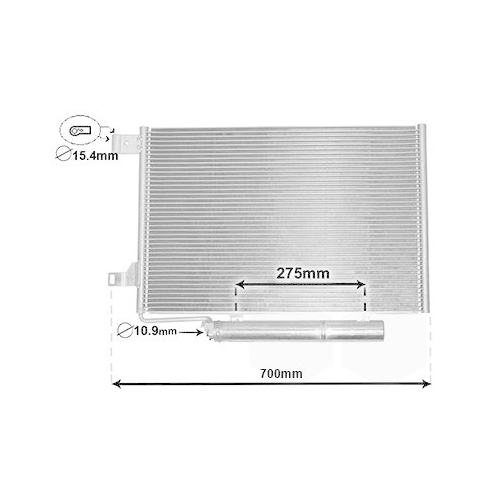 Van Wezel 30015386 Kondensator Klimaanlage für Mercedes Benz Mercedes Benz