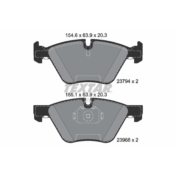 Textar Bremsenset vorne Scheiben + Beläge für BMW E90 E93 E92 E91 X1 E84