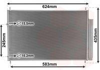 Van Wezel 53005405 Kondensator Klimaanlage für Toyota