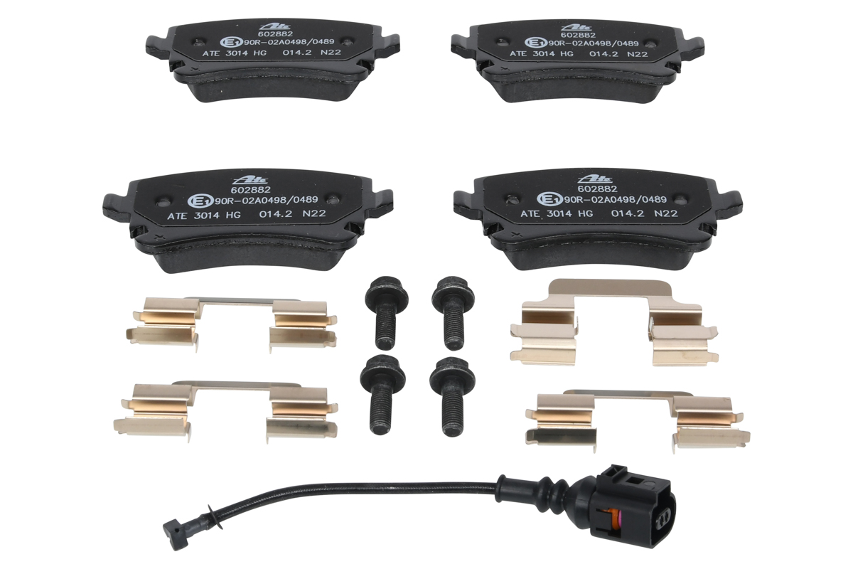 ATE Bremsscheiben+Beläge vorne+hinten für VW T5 Bus 16 Zoll "Pr-2E3" Bremsen-Set