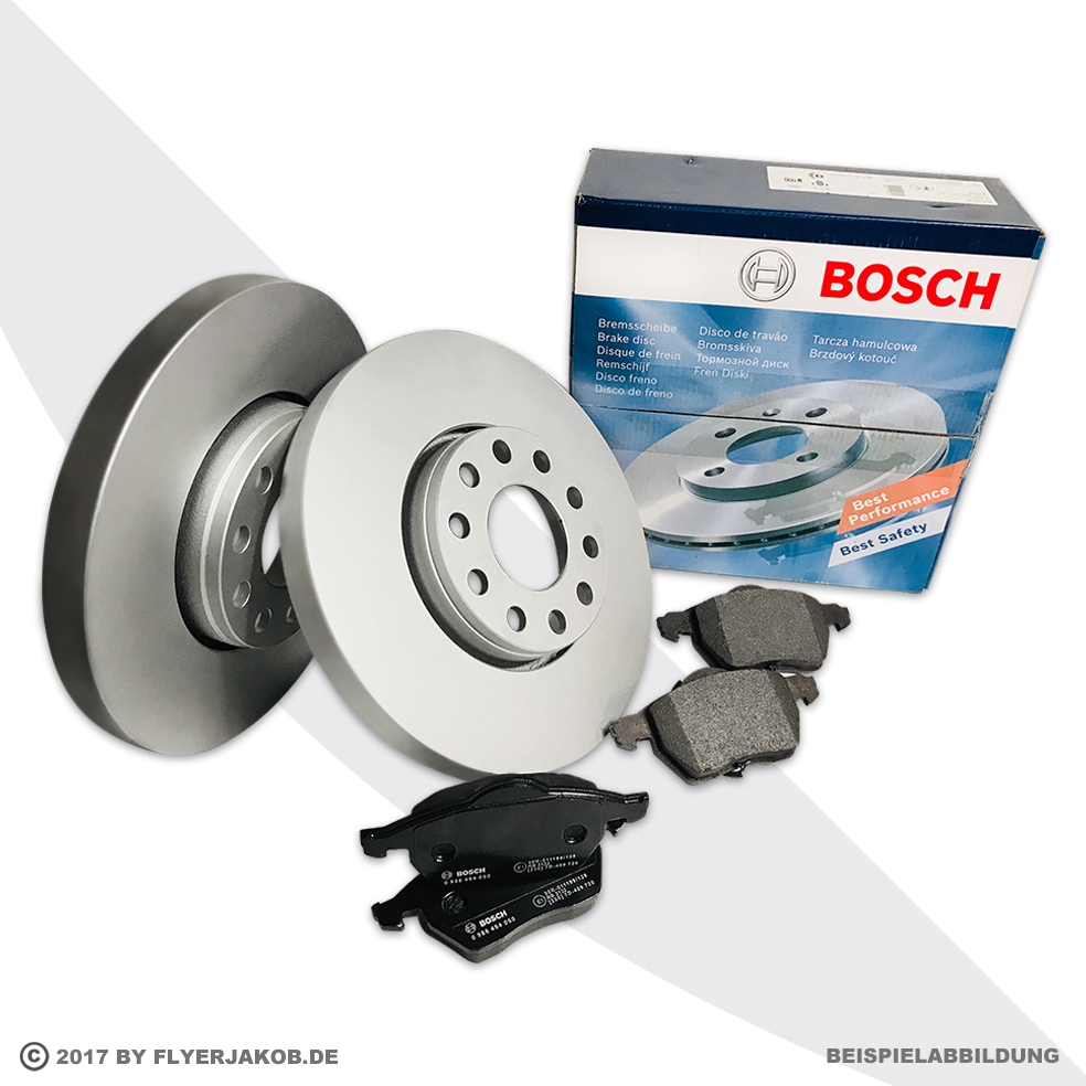 Bosch Bremsscheiben 280mm Massiv + Bremsbeläge vorne für AUDI A4 [B5]