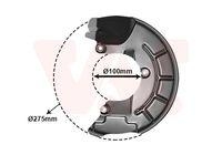 Van Wezel 5829371 Spritzblech Bremsscheibe Vorderachse Links für Audi Seat Skoda