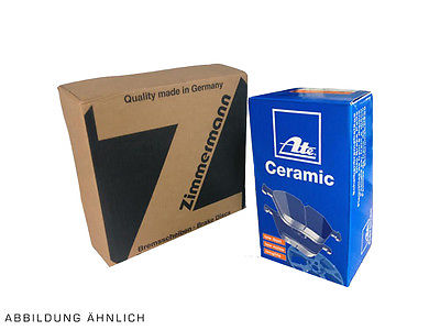 Zimmermann BREMSEN BREMSSCHEIBEN ATE CERAMIC BELÄGE für VW GOLF 6 2.0 GTI VORNE