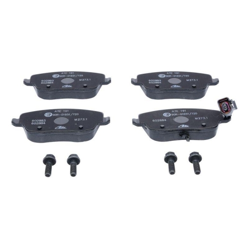 Ate 13.0460-2884.2 Bremsbelagsatz Scheibenbremse Vorderachse für Seat Skoda Vag