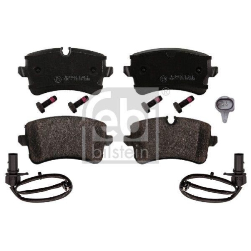 Febi Bilstein 116016 Bremsbelagsatz Scheibenbremse Hinterachse für Audi Porsche