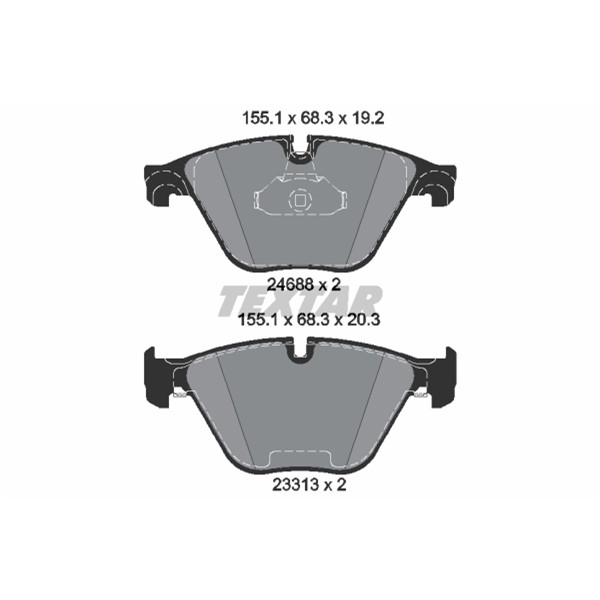 Textar Bremsscheiben + Beläge + Wk vorne für BMW F10 F11 F13