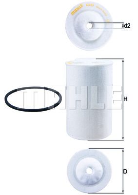 MAHLE/KNECHT Kraftstofffiltereinsatz KX 65D  