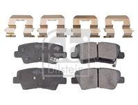 Febi Bilstein 116294 Bremsbelagsatz Scheibenbremse Hinterachse für Hyundai