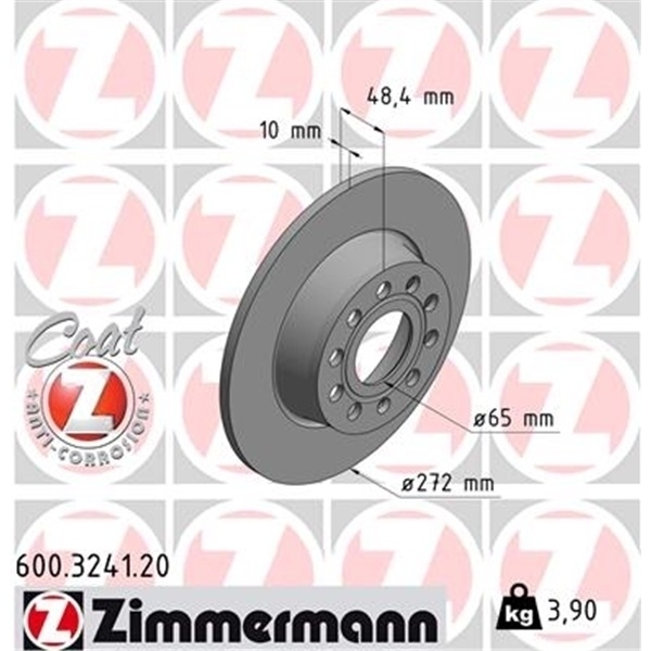 ZIMMERMANN Bremsscheiben + beläge  Seat - Skoda - VW - Audi hinten