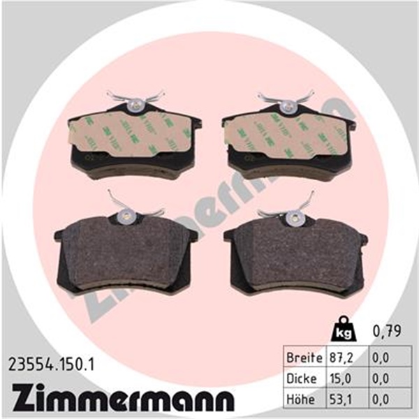 Zimmermann Bremsen  Sport Bremsscheiben  Beläge für VW Golf 3 Passat 2.0 2.8Vr6