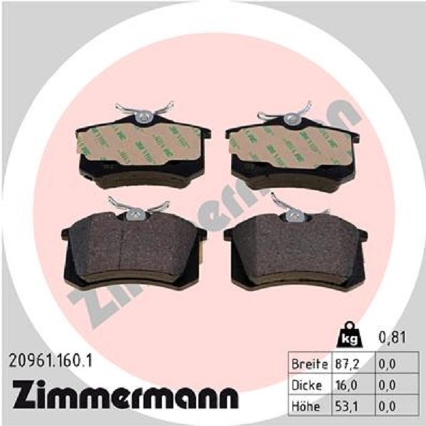 ZIMMERMANN BREMSSCHEIBEN BREMSEN SATZ VORNE HINTEN AUDI A4 8EC B7 2.0 TDI