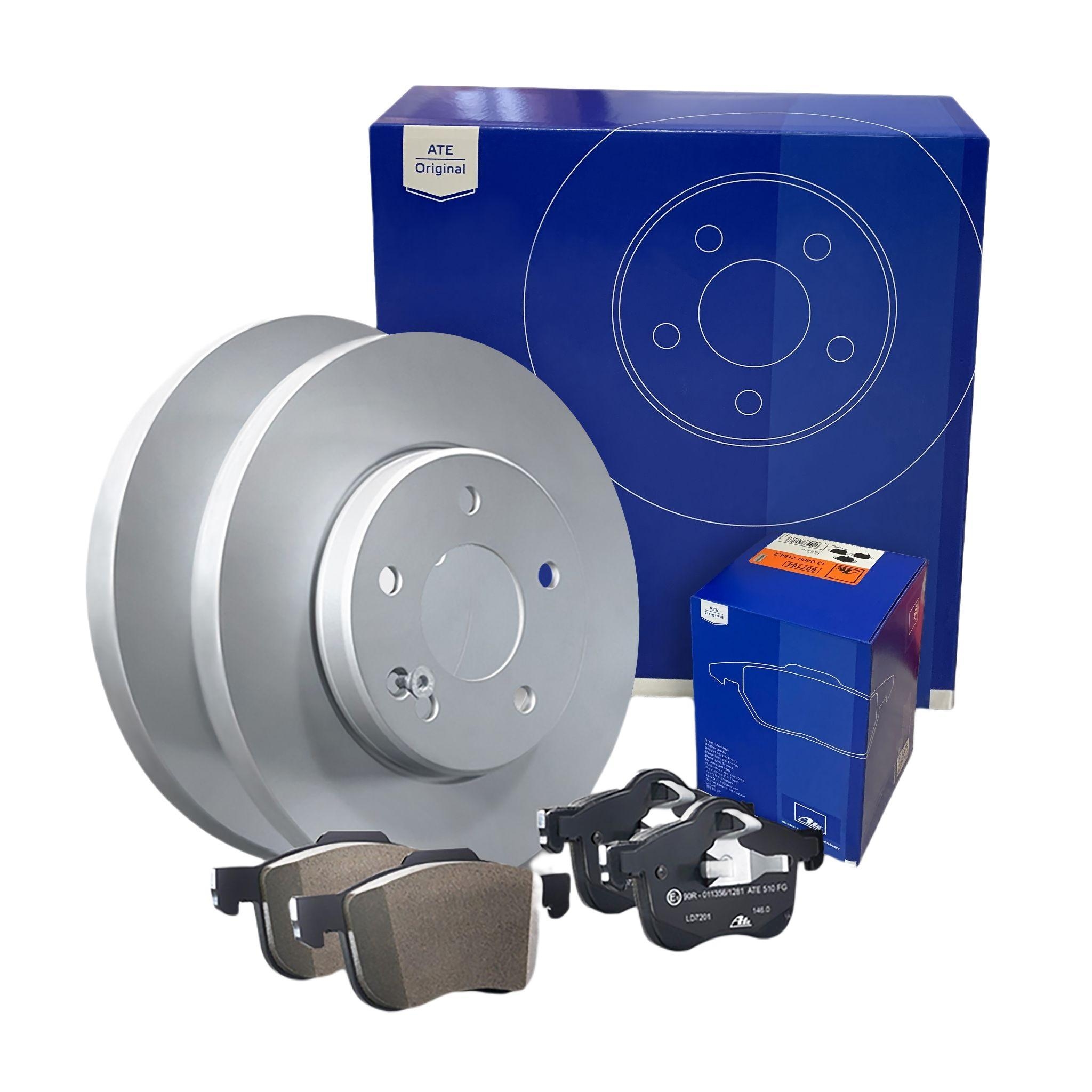 ATE Bremsen Bremsenset Bremsscheiben + Beläge Hinten für Audi A1 GBA