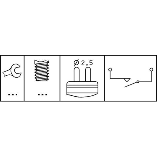 Hella 6ZF 008 621-051 Schalter Rückfahrleuchte für Mercedes Benz Mercedes Benz