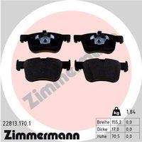 Zimmermann 22813.170.1 Bremsbelagsatz Scheibenbremse Vorderachse für Opel