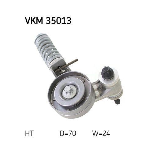 Skf VKM 35013 Riemenspanner Keilrippenriemen Mitte für Opel Vauxhall Chevrolet