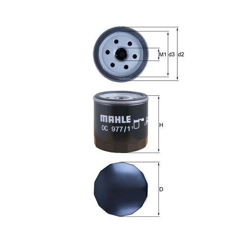 Knecht OC 977/1 Ölfilter für Audi Seat Skoda VW Vw (faw) Vw (svw) Cupra