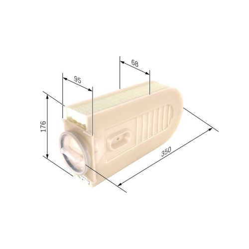 Bosch F 026 400 432 Luftfilter für Mercedes Benz Mercedes Benz Mercedes Benz