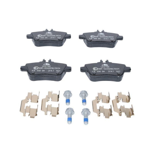 Ate 13.0470-2786.2 Bremsbelagsatz Scheibenbremse Hinterachse für Mercedes Benz