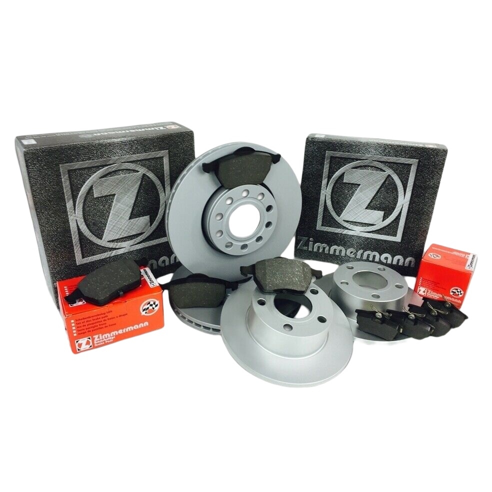 ZIMMERMANN Bremsscheiben + Bremsbeläge Ford Focus C-Max Focus II vorne+hinten