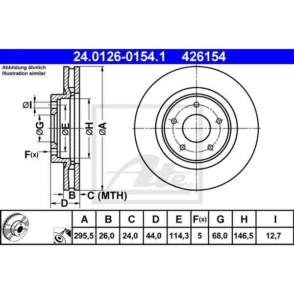 ATE Bremsscheiben Beläge vorne Für Nissan Qashqai J10 X-Trail T31