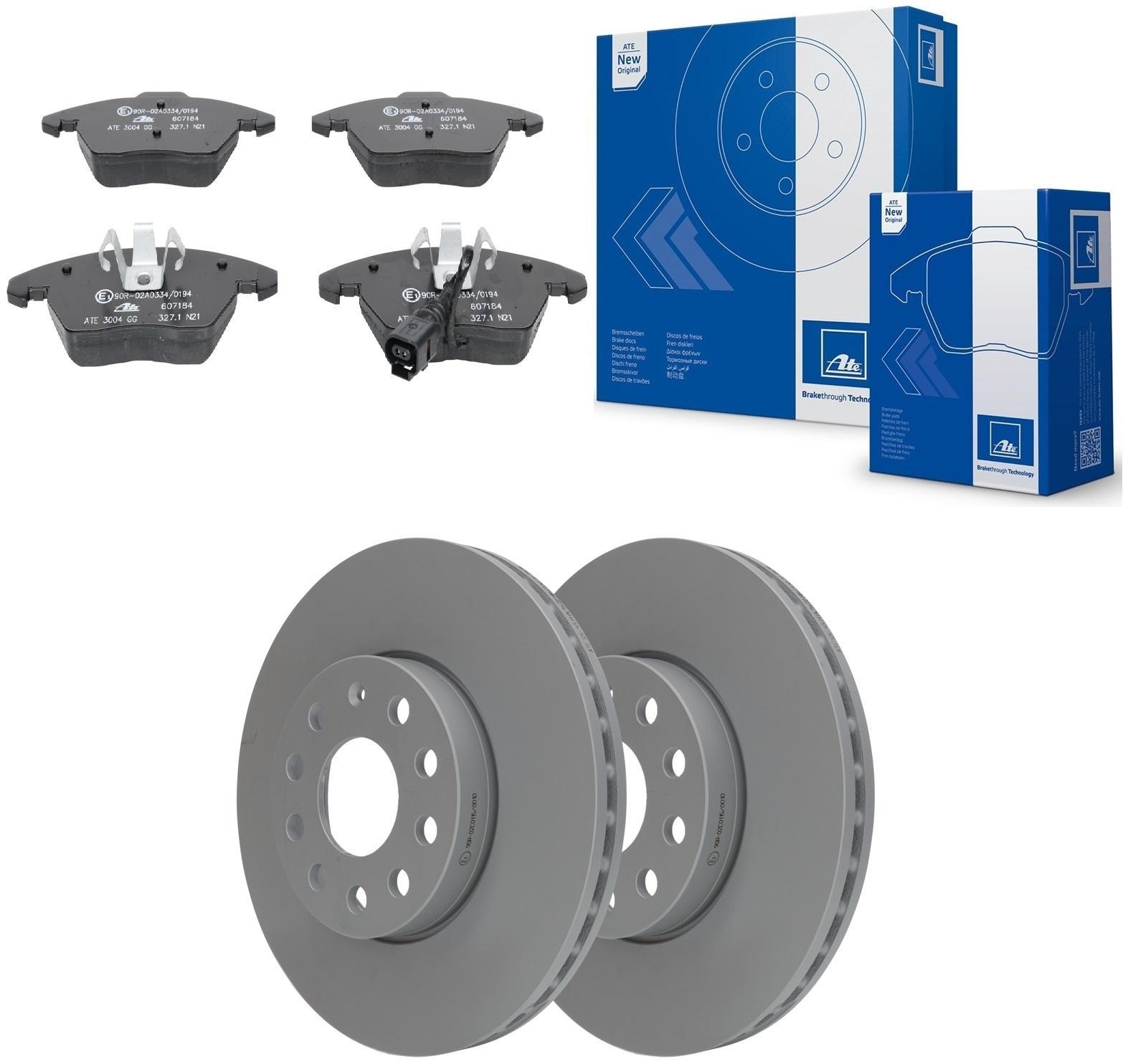 ATE BREMSSCHEIBEN 312mm + BELÄGE VORNE für VW GOLF 5 6 PLUS PASSAT 3C CC TOURAN
