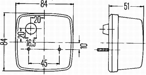 Original Hella Blinkleuchte 2BE 003 014-251