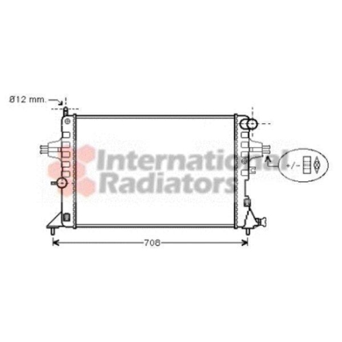 Van Wezel 37002296 Kühler Motorkühlung für Opel General Motors