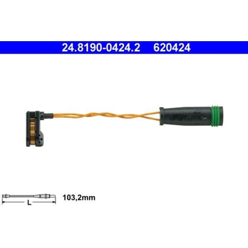 Ate 24.8190-0424.2 Warnkontakt Bremsbelagverschleiß Hinterachse Vorderachse Vag