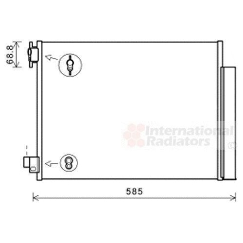 Van Wezel 15005011 Kondensator Klimaanlage für Nissan Dacia